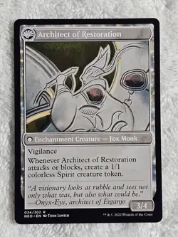 MTG The Restoration of Eiganjo #34 Kamigawa Neon Dynasty Magic Card Rare NM - Image 2