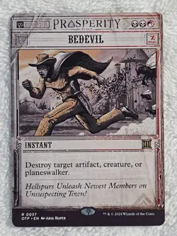 MTG Bedevil Outlaws of Thunder Junction (OTP) #37 Magic Card Rare NM - Image 2