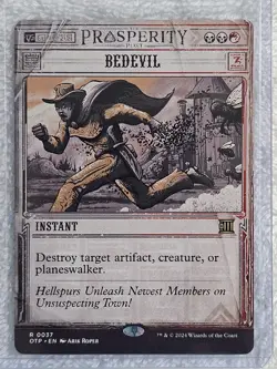 MTG Bedevil Outlaws of Thunder Junction (OTP) #37 Magic Card Rare NM - Image 4
