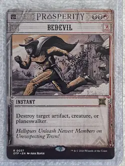 MTG Bedevil Outlaws of Thunder Junction (OTP) #37 Magic Card Rare NM - Image 5