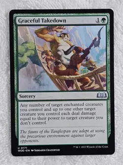 MTG Graceful Takedown #171 - Wilds of Eldraine Magic Gathering Card U NM - Image 1