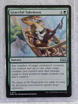 MTG Graceful Takedown #171 - Wilds of Eldraine Magic Gathering Card U NM - Image 4