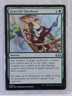MTG Graceful Takedown #171 - Wilds of Eldraine Magic Gathering Card U NM - Image 5