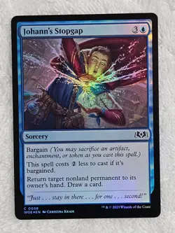 MTG Johann's Stopgap FOIL - Wilds of Eldraine (WOE) #58 Magic Card NM - Image 1