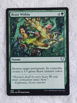 MTG Beast Within - Commander Legends (CMR) #423 Magic Gathering Card U NM - Image 1