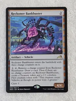 MTG Reckoner Bankbuster #255 Kamigawa Neon Dynasty Magic Card Rare NM - Image 2