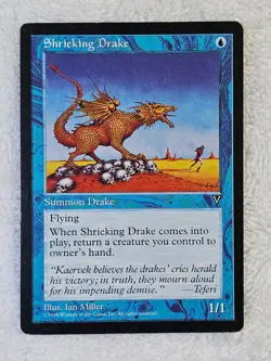 MTG Shrieking Drake - Visions (VIS) Magic Gathering Card Light Play - Image 2