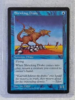 MTG Shrieking Drake - Visions (VIS) Magic Gathering Card Light Play - Image 5