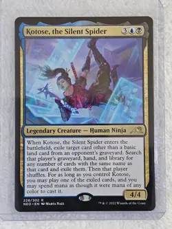 MTG Kotose, the Silent Spider #228 Kamigawa Neon Dynasty Magic Card Rare NM - Image 4