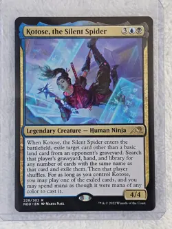 MTG Kotose, the Silent Spider #228 Kamigawa Neon Dynasty Magic Card Rare NM - Image 5