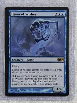 MTG Djinn of Wishes #50 Magic 2010 (M10) Magic the Gathering Card Rare NM - Image 4