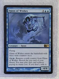 MTG Djinn of Wishes #50 Magic 2010 (M10) Magic the Gathering Card Rare NM - Image 5