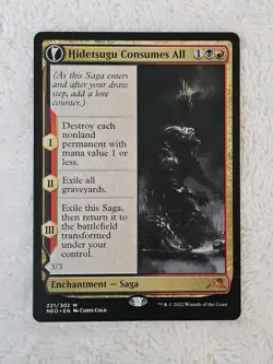 MTG Hidetsugu Consumes All #221 Kamigawa: Neon Dynasty Magic Card Mythic NM - Image 3
