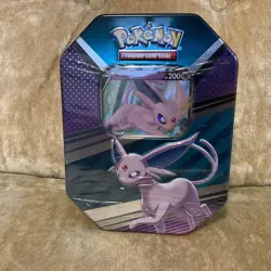 Pokemon Cards TCG Espeon V Heroes Tin Brand New Sealed Pokemon 4 Booster Packs - Image 1