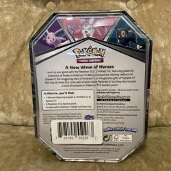 Pokemon Cards TCG Espeon V Heroes Tin Brand New Sealed Pokemon 4 Booster Packs - Image 2