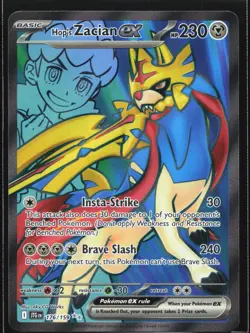 Pokemon Hop's Zacian ex 176/159 Journey Together Ultra Rare Full Art Holo NM - Image 1