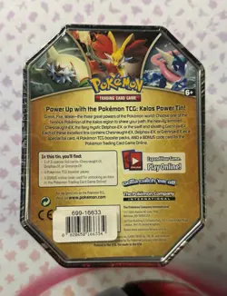 2014 Pokemon Kalos Power Tin Delphox Sealed XY Flashfire and Plasma Blast Packs - Image 2