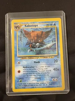Pokemon TCG: Kabutops 25/75 Neo Discovery Regular Rare Vintage LP - Image 1