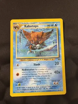 Pokemon TCG: Kabutops 25/75 Neo Discovery Regular Rare Vintage LP - Image 3