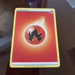 Pokemon TCG Card Fire Energy 2020 Pokemon Sword & Shield TRADING - Image 1