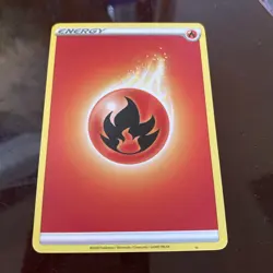 Pokemon TCG Card Fire Energy 2020 Pokemon Sword & Shield TRADING - Image 2