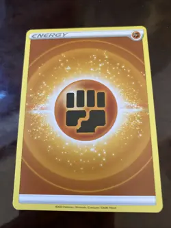 Fighting Energy Unnumbered NM Pokemon Card Sword & Shield 2022 TCG REGULAR - Image 1