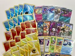 Pokemon TCG Ultra Rare Reverse Holo Energy Rare Promo EX V Unknown Card Lot 50x - Image 2