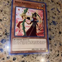 (LP) Rose Archer - PRIO-EN093 - Rare - 1st Edition YuGiOh TCG CARD - Image 2
