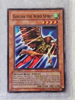 YuGiOh Garuda the Wind Spirit - Labyrinth of Nightmare LON-070 1st Edition LP - Image 5