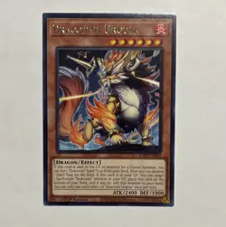 Yugioh TCG Dracotail Urgula 2025 JUSH-EN004 Rare 1st Edition - Image 1