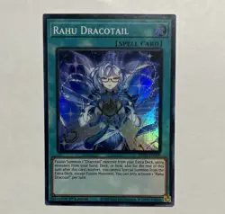 Yugioh TCG Rahu Dracotail 2025 JUSH-EN009 Super Rare 1st Edition - Image 1