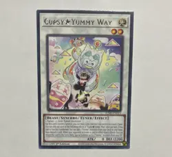 Yugioh TCG Cupsy Yummy Way 2025 JUSH-EN019 Rare 1st Edition - Image 1