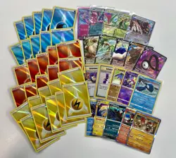 Pokemon TCG Ultra Rare Holo Radiant Energy Rare Promo EX V Alakazam Card Lot 50x - Image 1