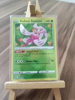 Radiant Tsareena 016/195 Silver Tempest Ultra Rare Holo Shiny Pokemon Card New - Image 2