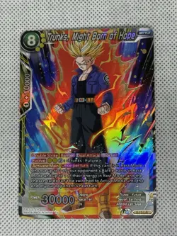 DRAGON BALL SUPER CARD GAME TRUNKS MIGHT BORN OF HOPE BT13-101 SR - Image 1