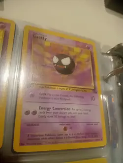 Gastly 33/62 Fossil Set 1st Edition Uncommon Pokemon Card NM/EXC - Image 2