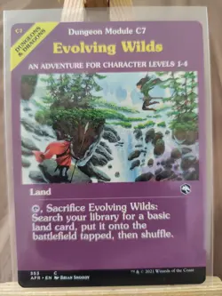 Evolving Wilds 353 AFR Showcase Magic the gathering MTG Card * New * - Image 1