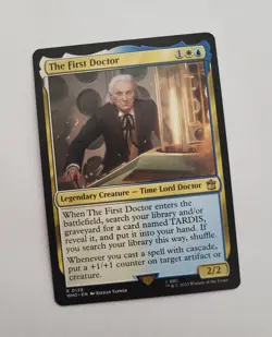 MTG The First Doctor 0128 Doctor WHO Rare 2023 Card ENG Magic Gathering Unplayed - Image 1