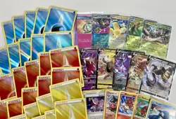 Pokemon TCG Ultra Rare Holo Radiant Reverse Energy Rare Promo EX V Card Lot 50x - Image 2