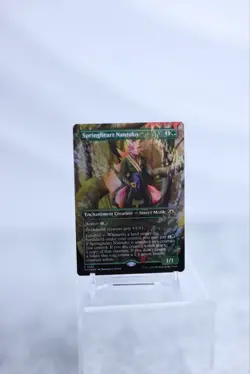 MTG Springheart Nantuko Borderless FOIL Modern Horizons 3 Green Rare NM-M x1 - Image 1