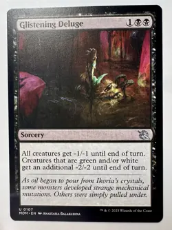 MTG Magic the Gathering Glistening Deluge (107/548) March of the Machine LP - Image 1