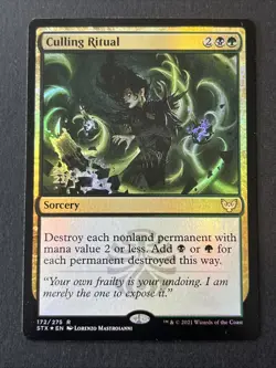 Culling Ritual - Foil Prerelease Promo STX Nm MTG 2021 Stamp Stamped 172/275 - Image 1