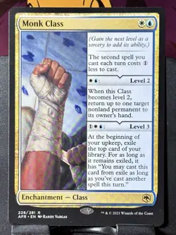 Monk Class - Reg - MTG - AFR - 228/281 - RARE ~ NM - Image 3
