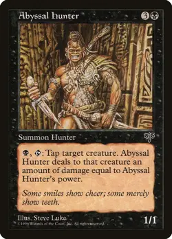 MTG - Abyssal Hunter - Mirage - X1 - (LP) - - Image 1