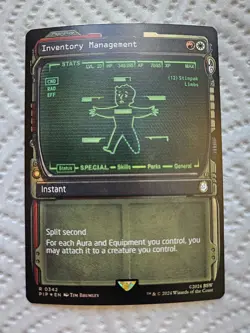 Inventory Management Showcase Foil MTG Fallout PIP 342 NM Unplayed - Image 1