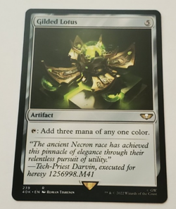 1x Gilded Lotus Warhammer 40K Commander MTG Magic the Gathering NM - Image 1
