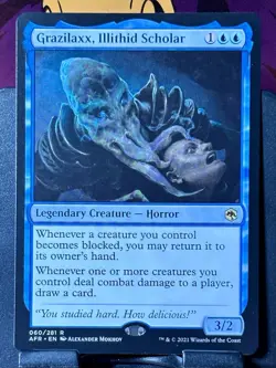 Grazilaxx, Illithid Scholar - Reg - MTG - AFR - 060/281 - RARE ~ NM - Image 3