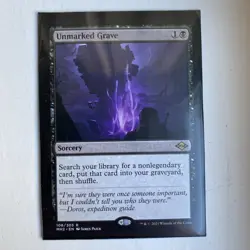 MTG - 1 x Unmarked Grave - Rare Sorcery - Modern Horizons 2 (MH2) -LP - Image 1