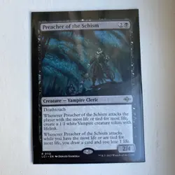 PREACHER OF THE SCHISM mtg LP Lost Caverns of Ixalan 1 Rare - Image 1