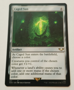 1x Caged Sun Warhammer 40K Commander MTG Magic the Gathering NM - Image 1